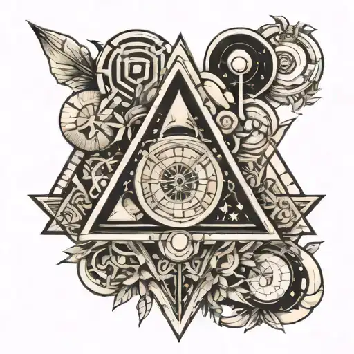 geo symteric shapes tatto mood tattoo design idea