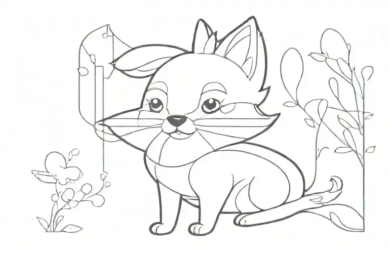 BLUEY tattoo design idea