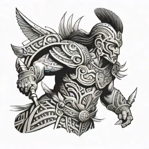 Maori warrior tattoo design idea