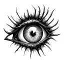 devil eye web tattoo tattoo design idea