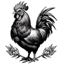 Alice In Chains Rooster tattoo design idea