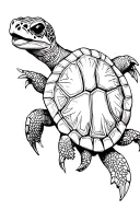 gothic turtle tattoo design idea