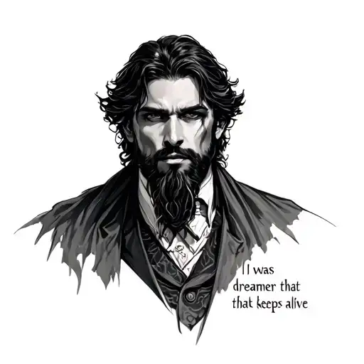 I was always dreamer that that keeps alive gladio moriatur tattoo design idea
