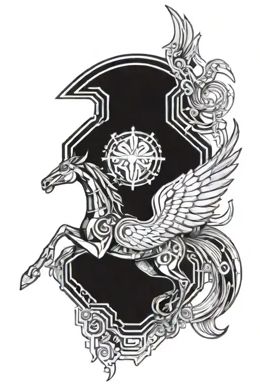 Pegasus tattoo design idea