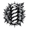 Barber Pole tattoo design idea