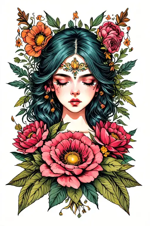 I am an owned submissive using flowers tattoo design idea