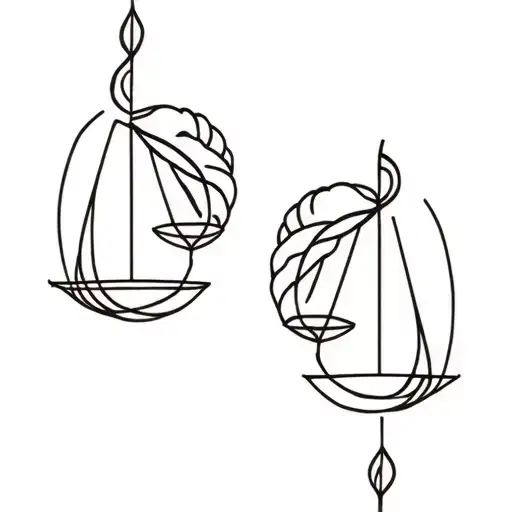 Libra and Aries tattoo design idea