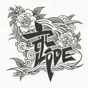 hope, health, happiness in Japanese tattoo design idea