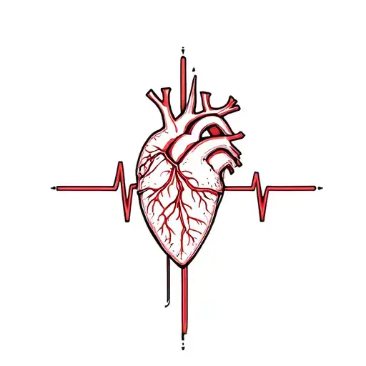 heartbeat line → stops at “13.09” tattoo design idea