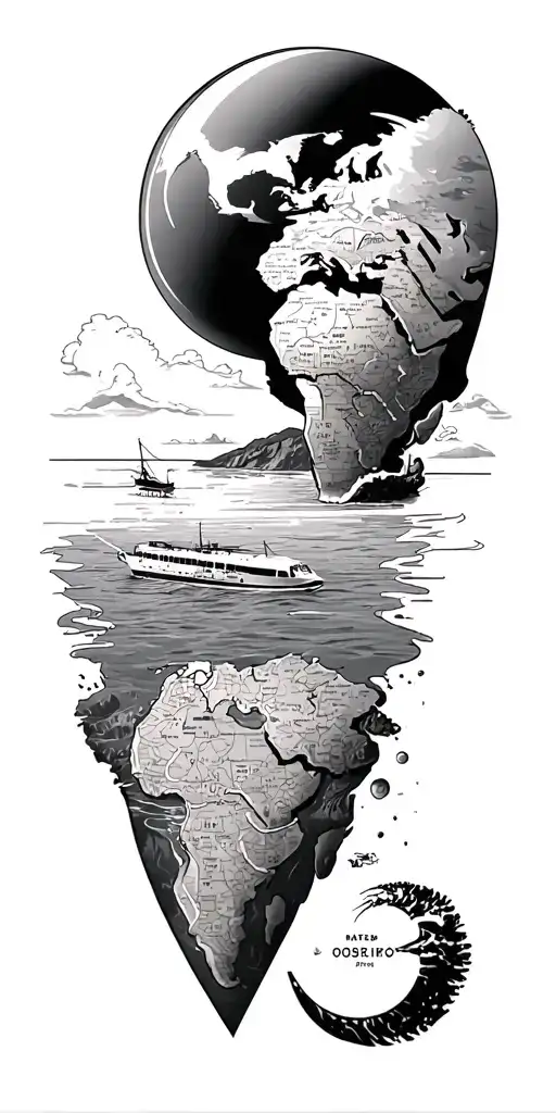 travel tattoo tattoo design idea