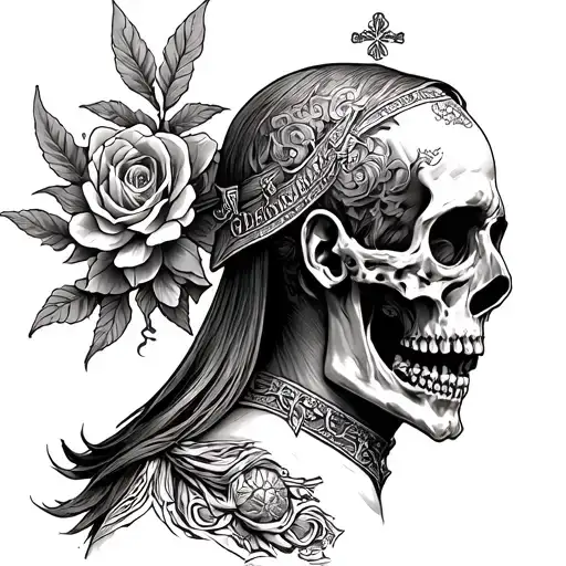 Dead saint back tattoo tattoo design idea