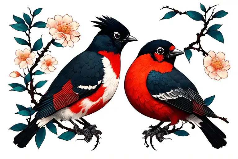 Two Birds tattoo design idea