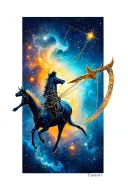 Sagittarius constellation tattoo design idea