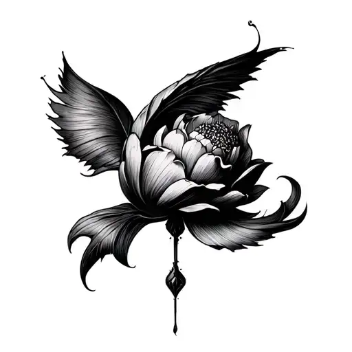 simple chaos and order tattoo design idea