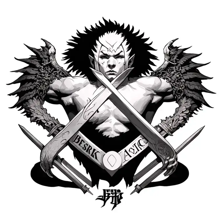 Berserk sacrifice brand tattoo design idea