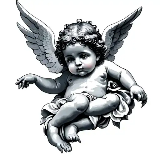 cherub tattoo design idea