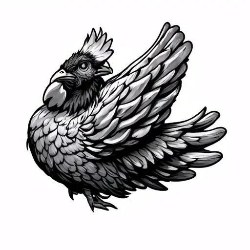 Chicken Wing tattoo design idea
