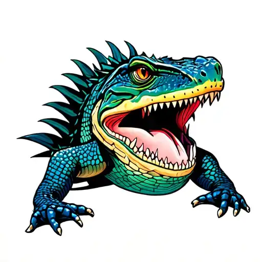 reptiles tattoo design idea