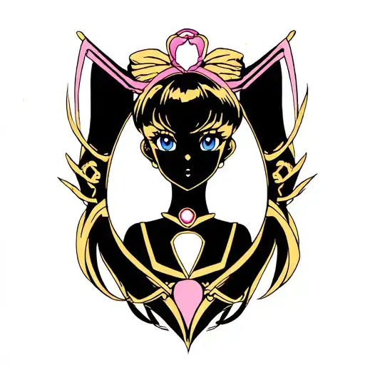 sailor moon symbols tattoo design idea