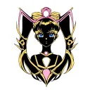 sailor moon symbols tattoo design idea