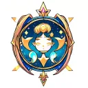 sailor moon symbols tattoo design idea