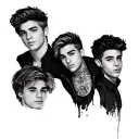 one direction representing tattoo design idea