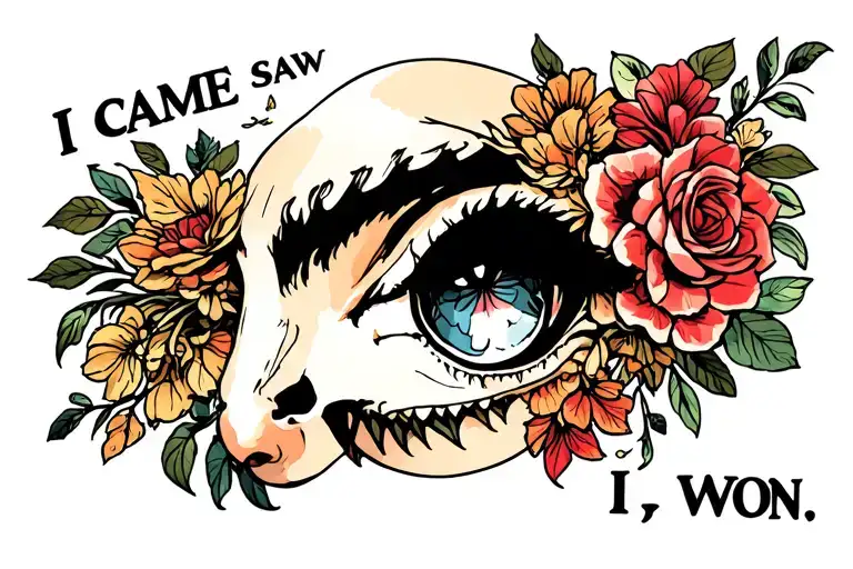 I came, I saw, I won tattoo design idea