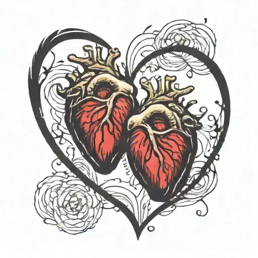 couples thumbprint heart tattoo tattoo design idea