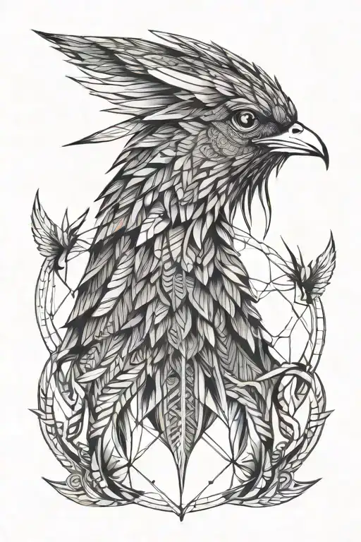 liverpool bird wings spread tattoo design idea