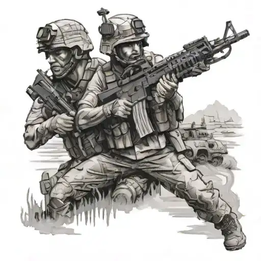 Iraq war tattoo design idea