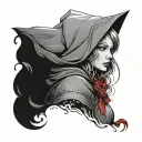 Little Red Riding Hood tattoo design idea