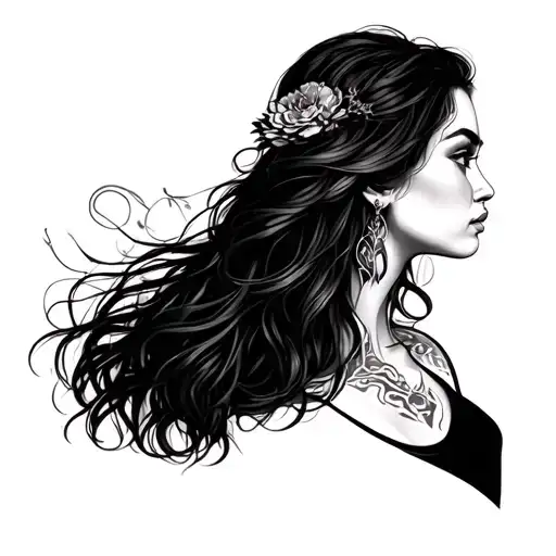 Name Alicia tattoo design idea