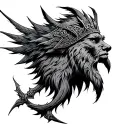 Perun is a gro-farm God in Slavic mythology, the patron saint of the prince and squads in the ancient Russian pagan pantheon. tattoo design idea