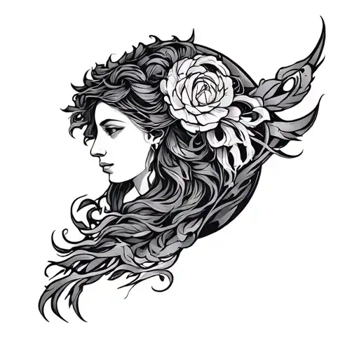 1993 Virgo tattoo design idea