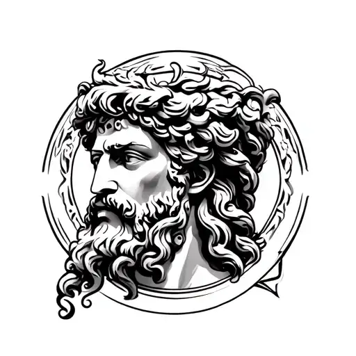 janus greek god symbol tattoo design idea