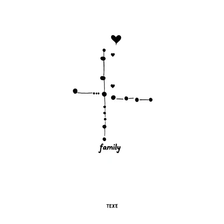 "Family" Morse code tattoo design idea