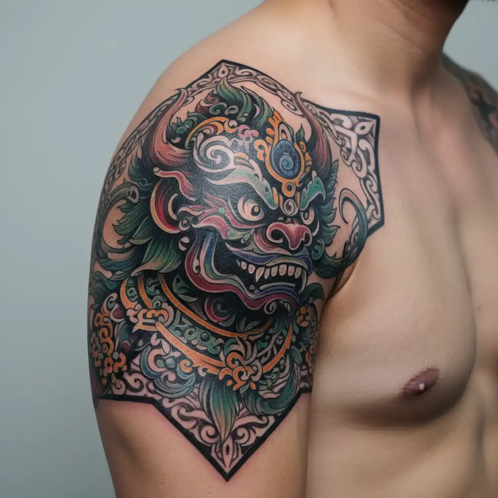 barong bali barong tattoo design idea