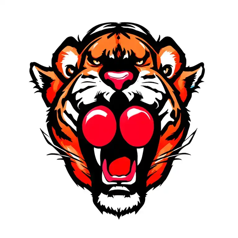 ohio state O add tiger paw tattoo design idea