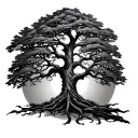Celtic Oak Tree tattoo design idea