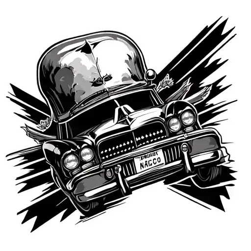 NARCO STYLE TRAFFIC tattoo design idea