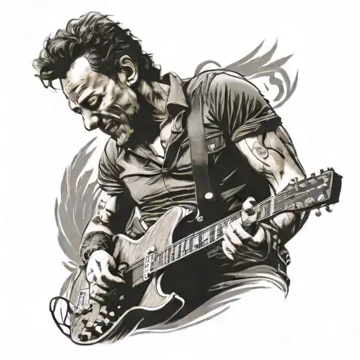 Bruce Springsteen tattoo design idea