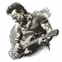 Bruce Springsteen tattoo design idea