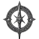 viking Celtic border circle. only. remove object in the center. white center. tattoo design idea
