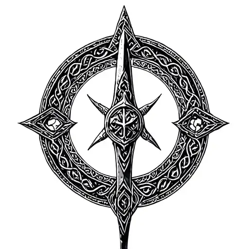 viking Celtic border circle. only. remove object in the center. white center. tattoo design idea