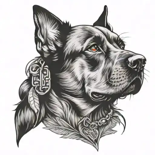 dog lover tattoo design idea