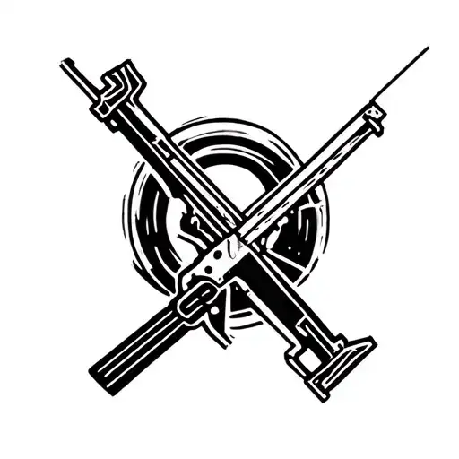 crossbow tattoo design idea