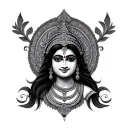 Laxmi name tattoo design idea