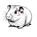 guinea pig tattoo design idea