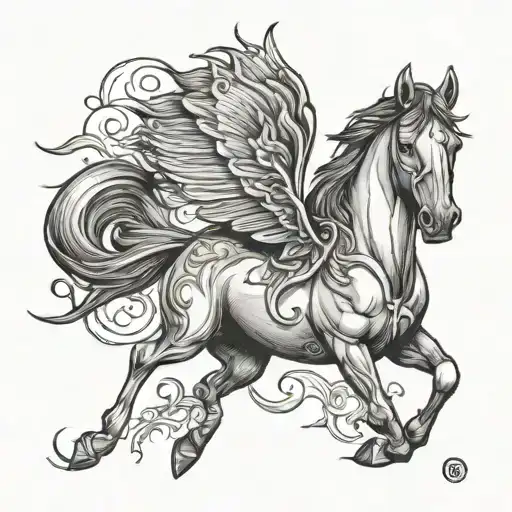 Spirit Horse tattoo design idea