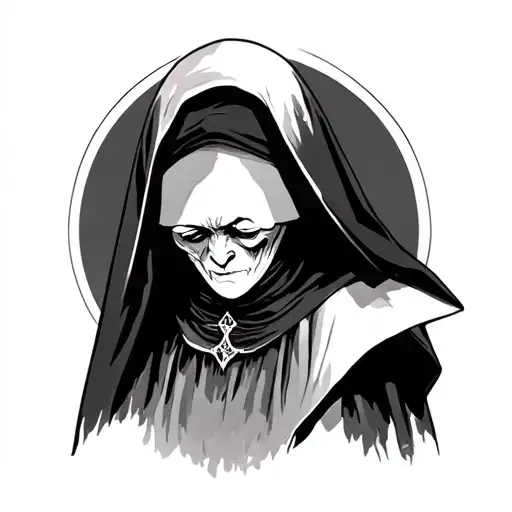 Evil Nun tattoo design idea